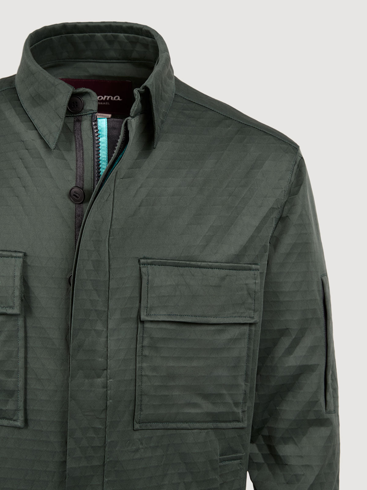 Dark Military Olive and Aqua