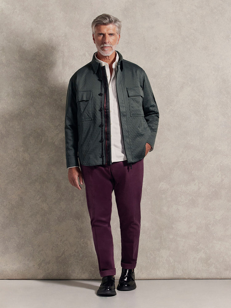 Dark Military Olive and Italian Plum